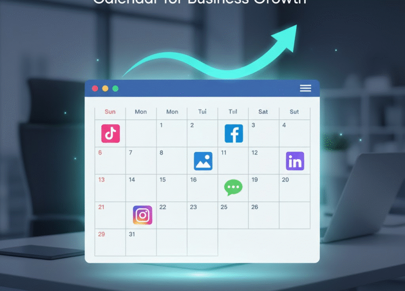 $\text{The Ultimate Social Media Content Calendar for Business Growth}$