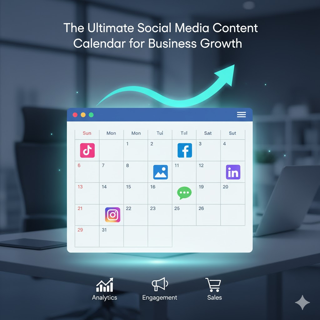 $\text{The Ultimate Social Media Content Calendar for Business Growth}$
