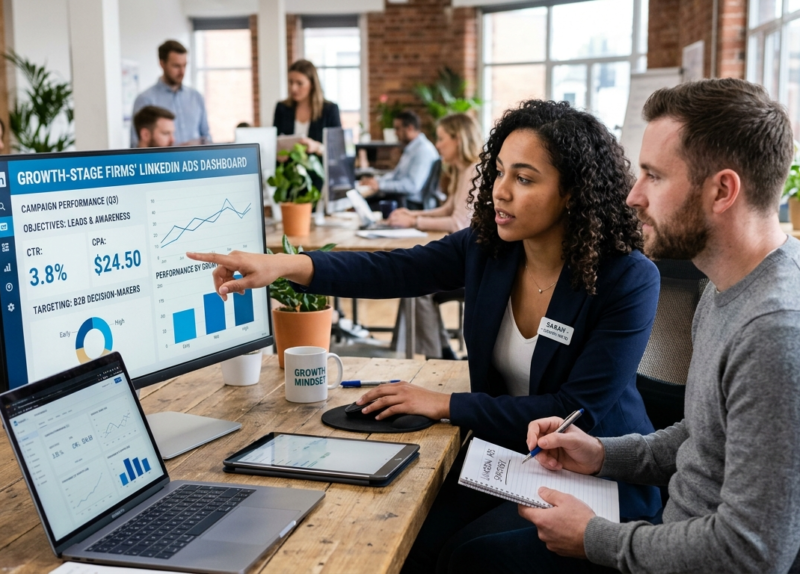 How Do Growth-Stage Firms Use LinkedIn Ads